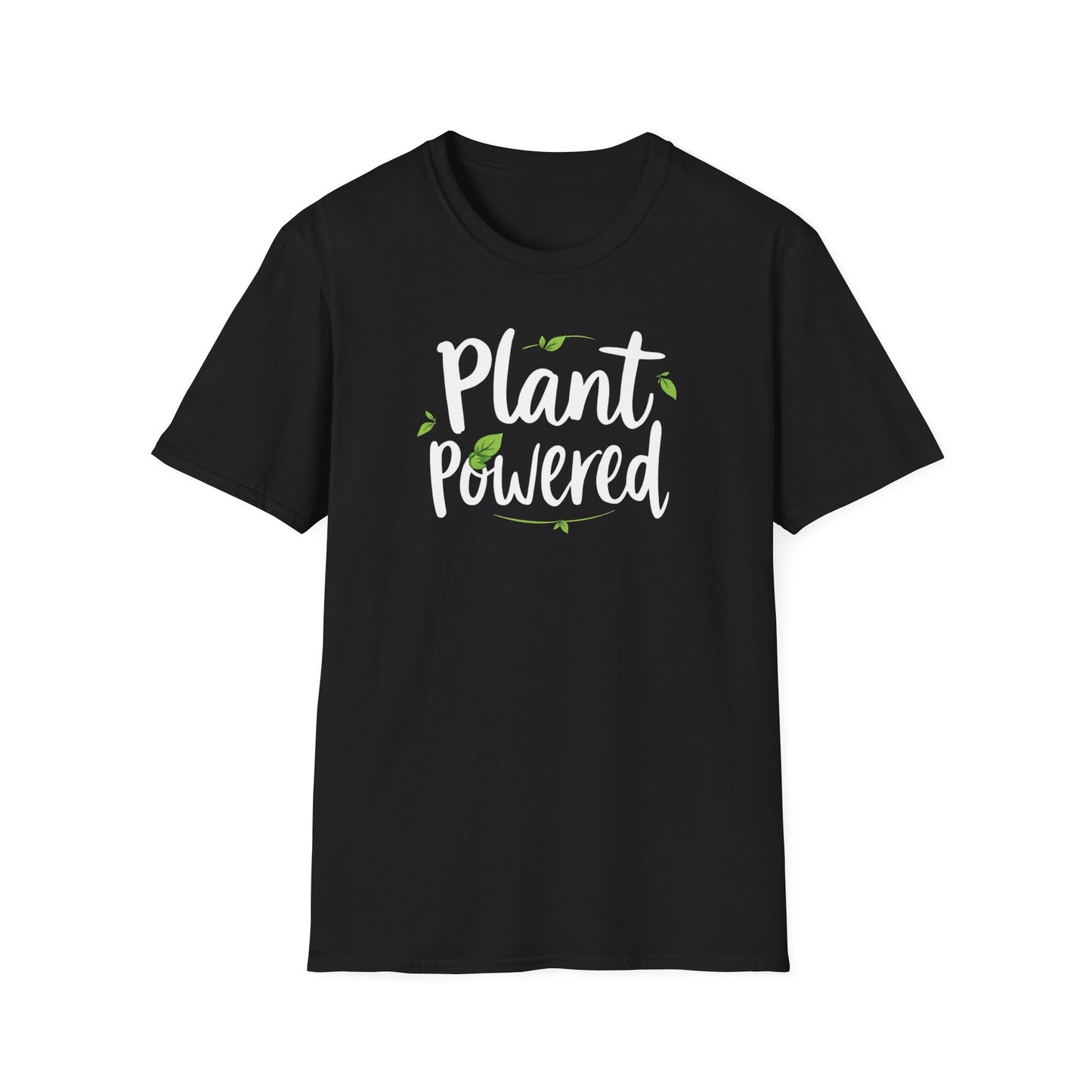 Plant Powered Unisex Softstyle T-Shirt | Eco-Friendly Fashion Tee, Gift for Plant Lovers, Vegan Pride, Casual Wear, Sustainable Clothing