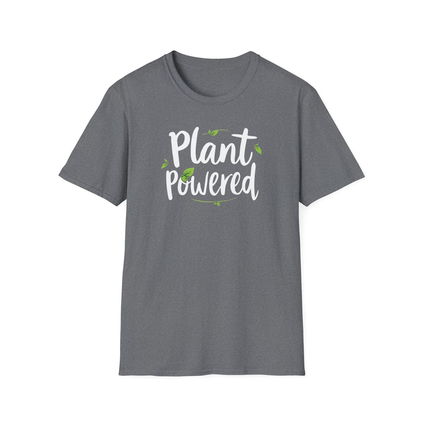 Plant Powered Unisex Softstyle T-Shirt | Eco-Friendly Fashion Tee, Gift for Plant Lovers, Vegan Pride, Casual Wear, Sustainable Clothing