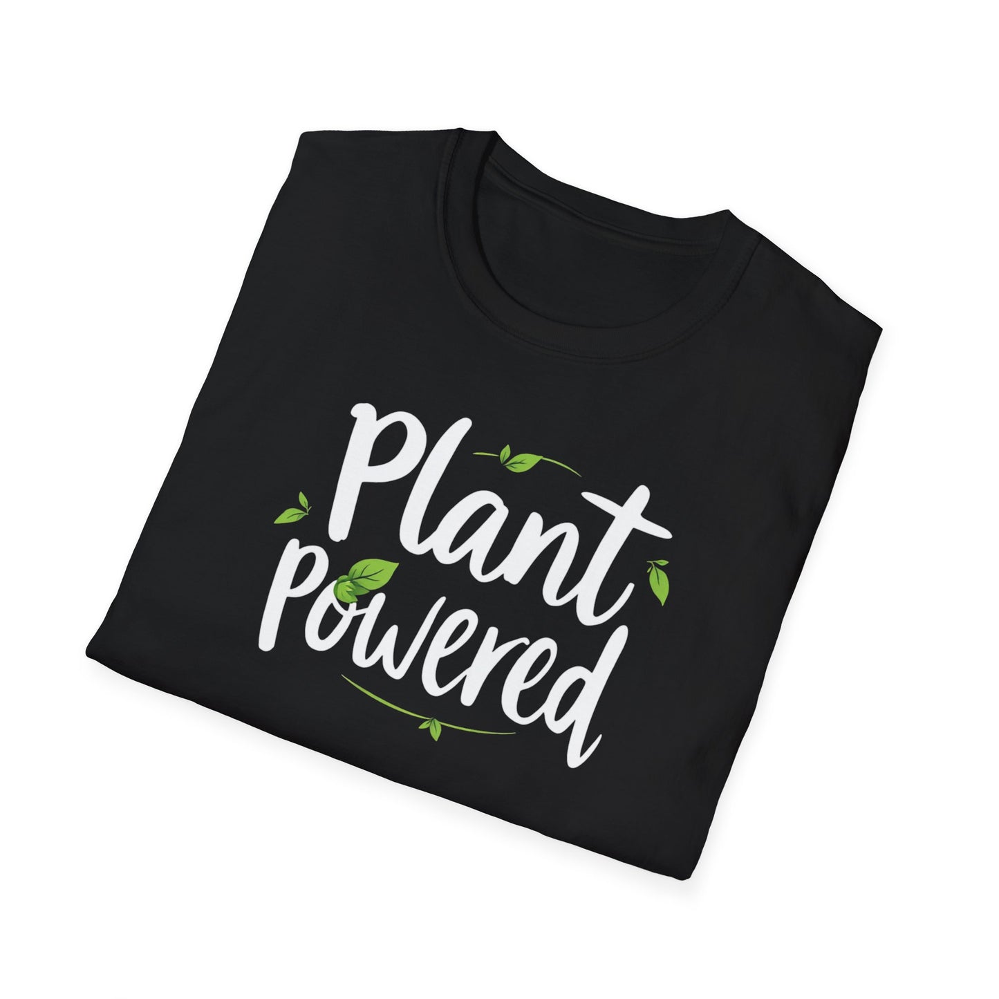 Plant Powered Unisex Softstyle T-Shirt | Eco-Friendly Fashion Tee, Gift for Plant Lovers, Vegan Pride, Casual Wear, Sustainable Clothing