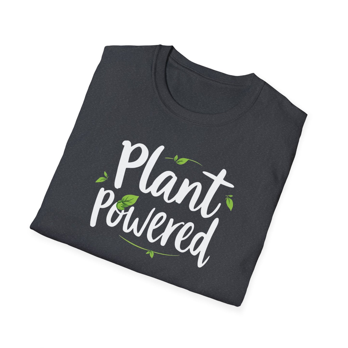 Plant Powered Unisex Softstyle T-Shirt | Eco-Friendly Fashion Tee, Gift for Plant Lovers, Vegan Pride, Casual Wear, Sustainable Clothing