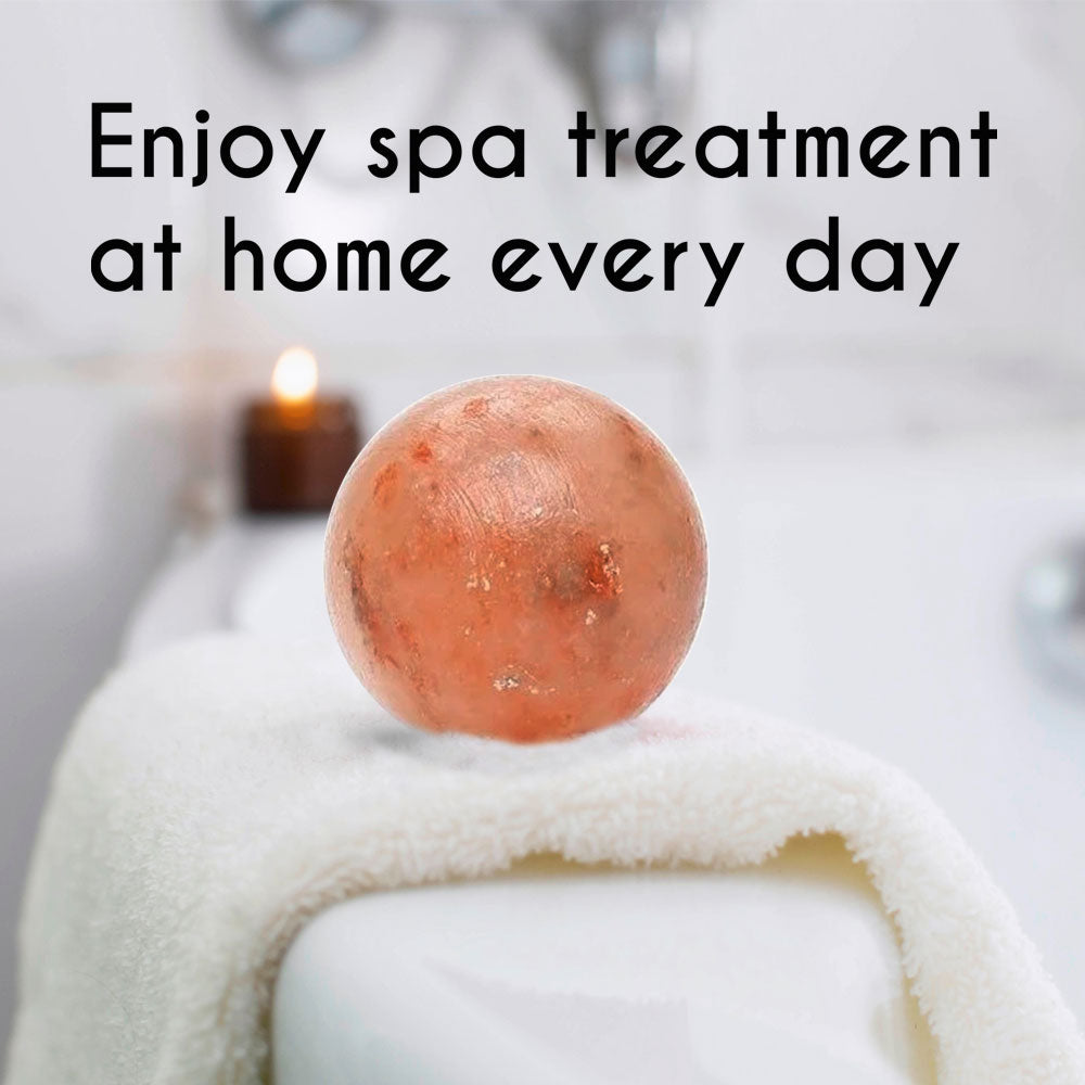 Himalayan Pink Salt Bath Ball - Mineral Rich Spa Ritual