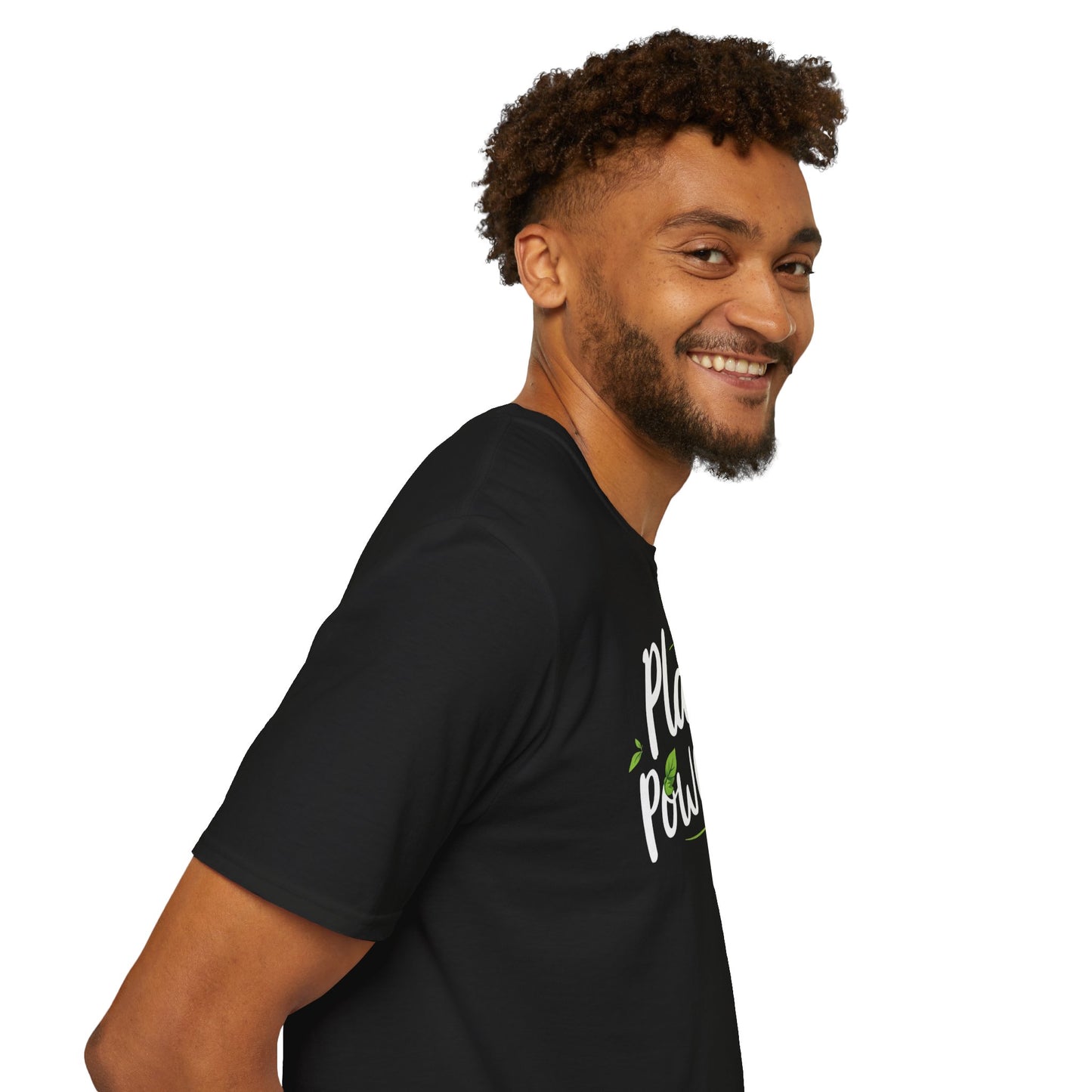 Plant Powered Unisex Softstyle T-Shirt | Eco-Friendly Fashion Tee, Gift for Plant Lovers, Vegan Pride, Casual Wear, Sustainable Clothing