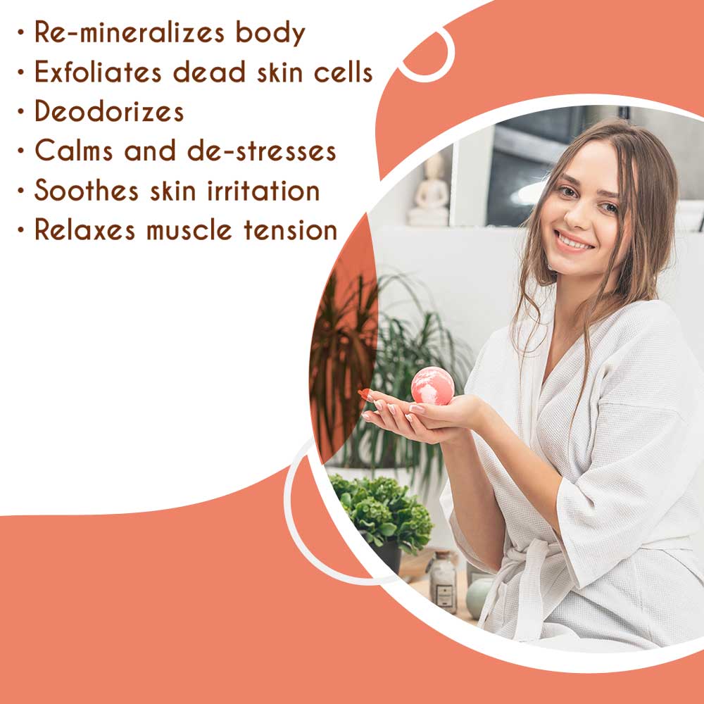 Himalayan Pink Salt Bath Ball - Mineral Rich Spa Ritual