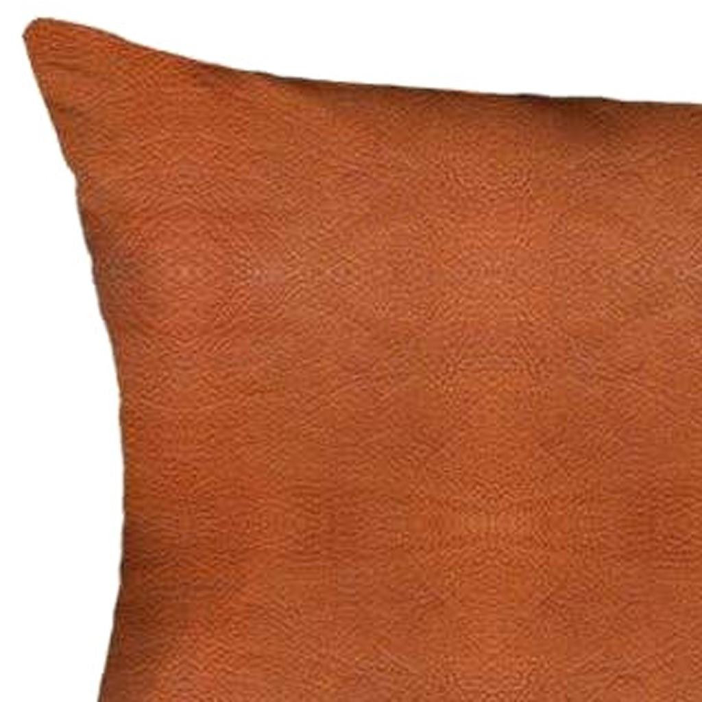 Decorative Vegan Faux Leather Throw Pillow Set of 2-3