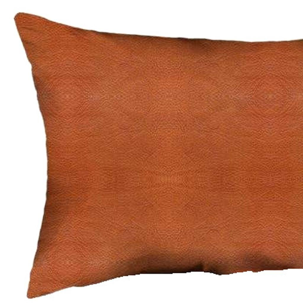 Decorative Vegan Faux Leather Throw Pillow Set of 2-4