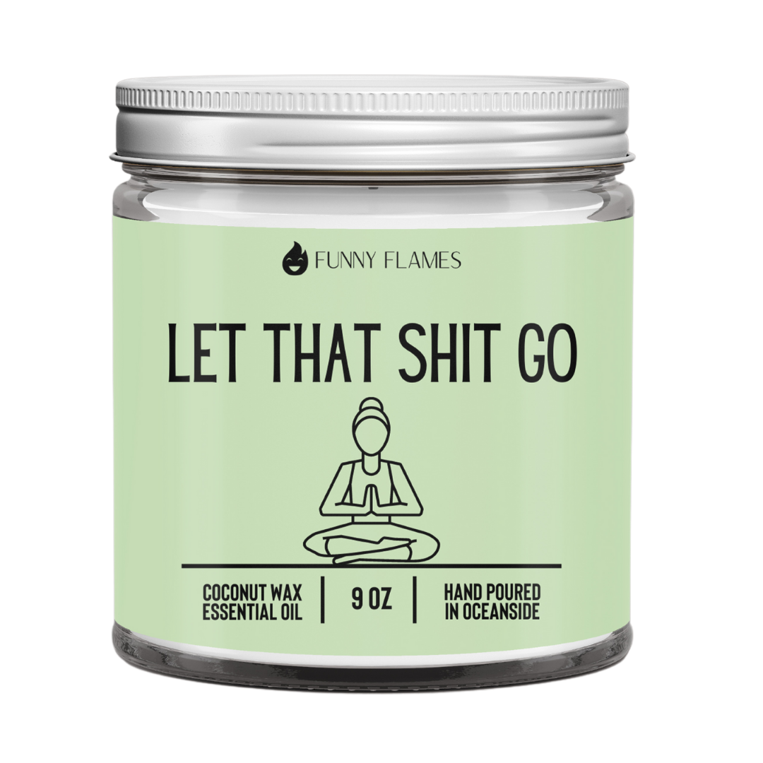 Let That Shit Go Green Candle