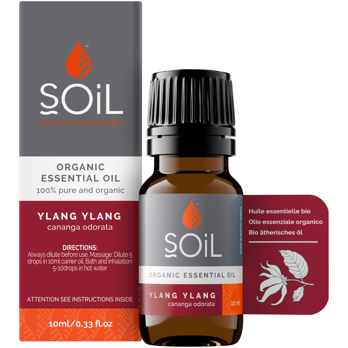 Organic Ylang Ylang Essential Oil (Cananga Odorata) 10ml