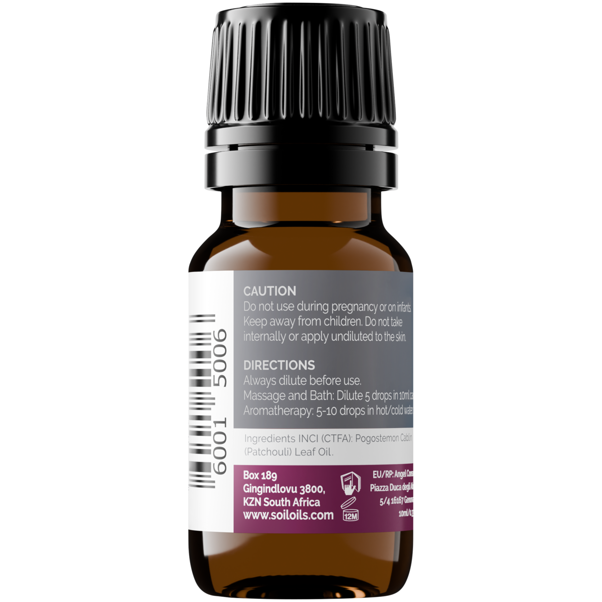 Organic Patchouli Essential Oil (Pogostemon Cablin) 10ml