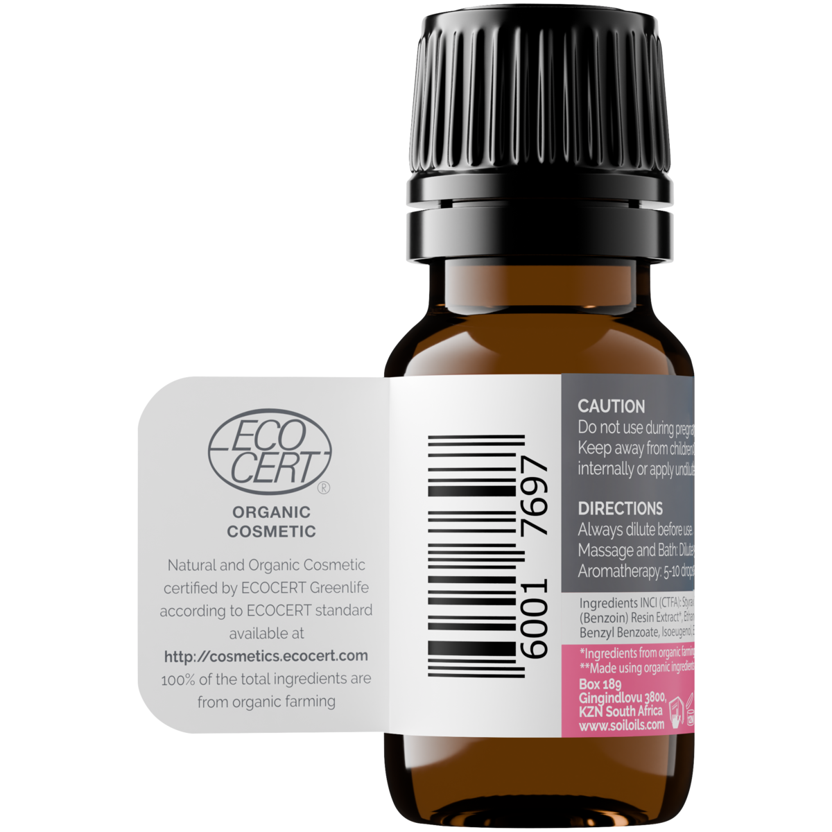 Organic Benzoin Essential Oil (Styrax Tonkinensis Resin and Alcohol) 10ml