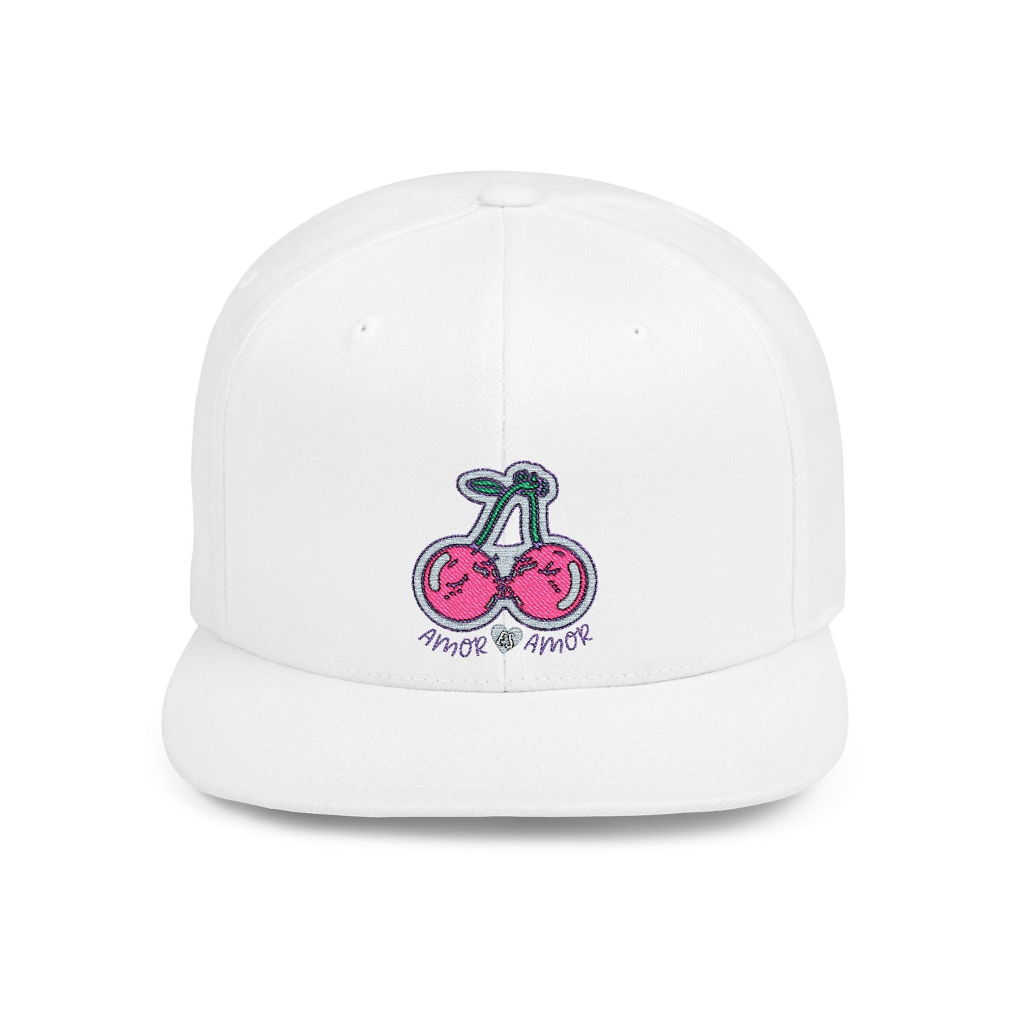 Amor es Amor Cherry Flat Bill Snapback Hat