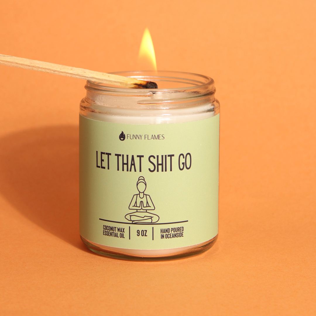 Let That Shit Go Green Candle