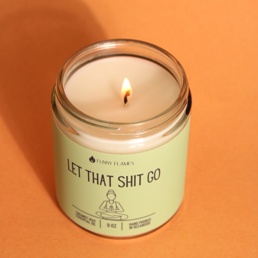 Let That Shit Go Green Candle