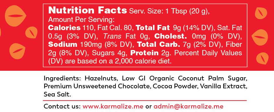 Raw, Vegan Chocolate Hazelnut butter - Freshly Made-1