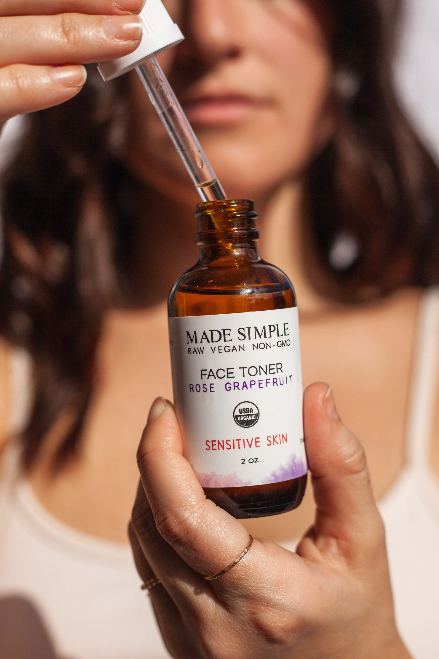 Rose Grapefruit Face Toner for Sensitive Skin - Certified Organic, Vegan & Cruelty-free-6