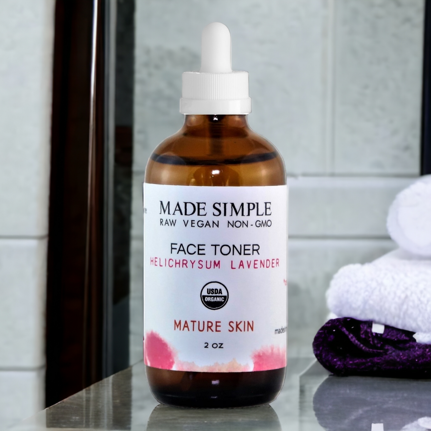 Helichrysum Lavender Face Toner for Mature Skin - Certified Organic, Vegan & Cruelty-free-6