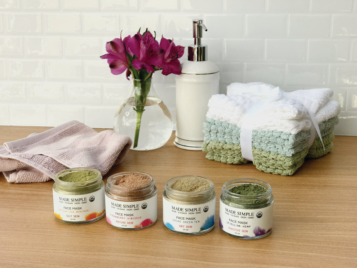 Cacao Green Tea Face Mask for Dry Skin - Certified Organic, Vegan & Cruelty-free-5