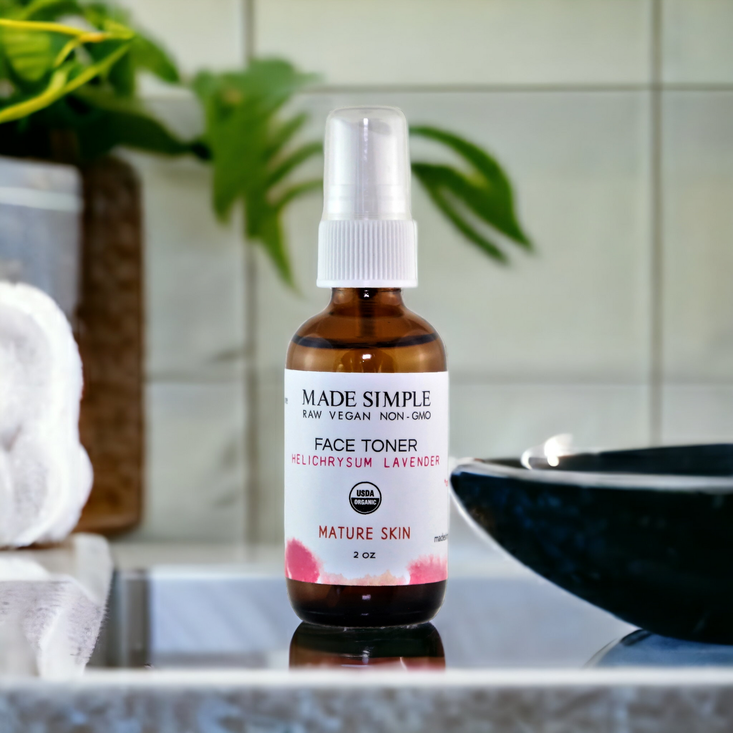 Helichrysum Lavender Face Toner for Mature Skin - Certified Organic, Vegan & Cruelty-free-3