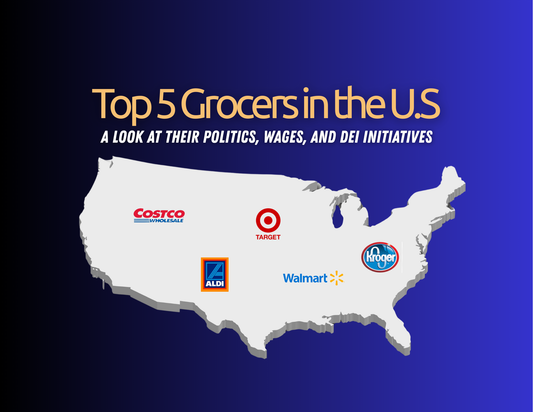 Top 5 Grocers in the U.S.: A Look at Their Politics, Wages, and DEI Initiatives