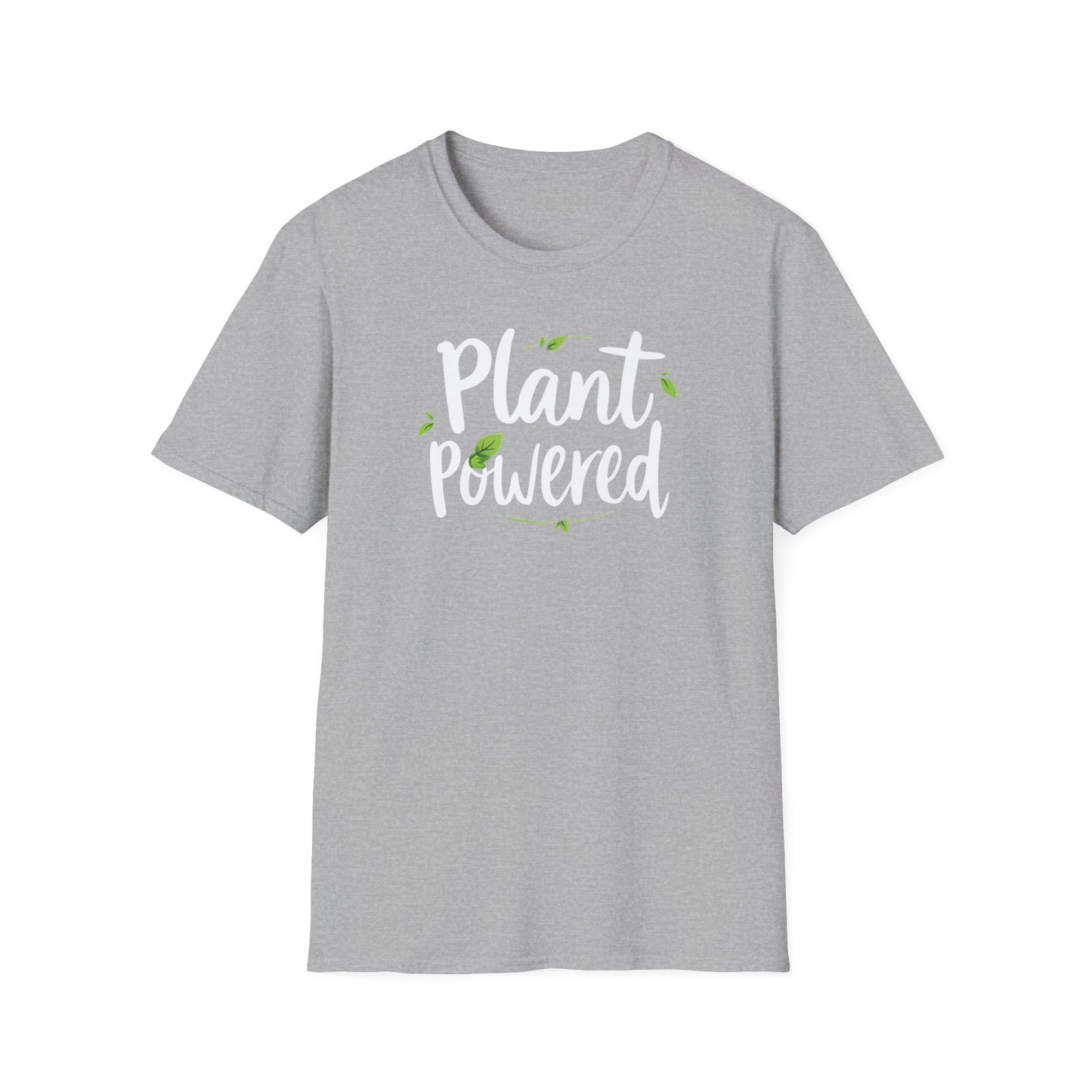 Plant Powered Unisex Softstyle T-Shirt | Eco-Friendly Fashion Tee, Gift for Plant Lovers, Vegan Pride, Casual Wear, Sustainable Clothing