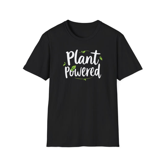 Plant Powered Unisex Softstyle T-Shirt | Eco-Friendly Fashion Tee, Gift for Plant Lovers, Vegan Pride, Casual Wear, Sustainable Clothing