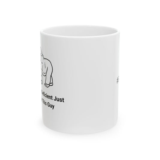Protein Deficient Clapback Funny Vegan Ceramic Mug - Perfect Gift for Coffee Lovers
