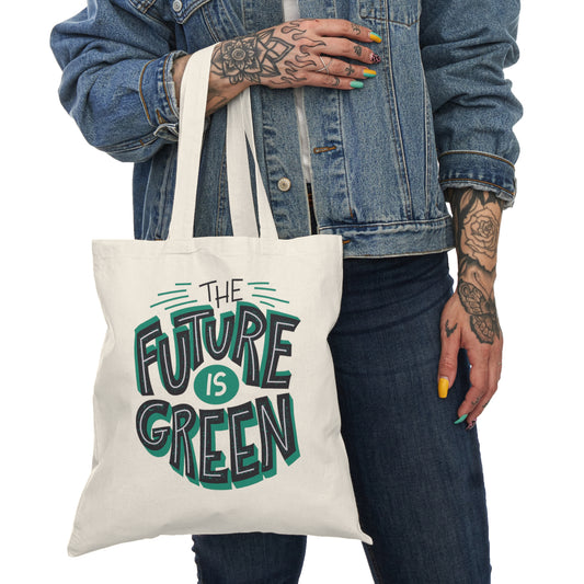 Eco-Friendly Tote Bag - 'The Future is Green' Inspirational Design
