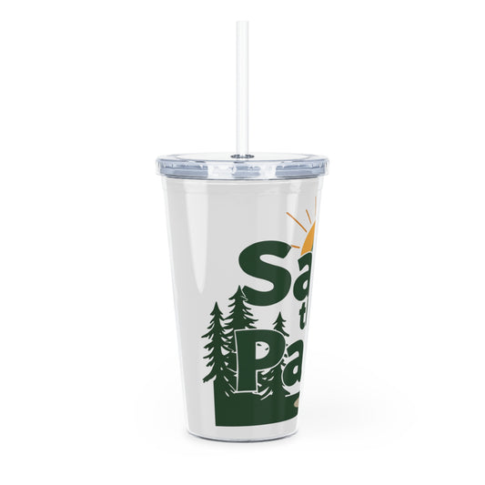 Save the Parks Travel Cup Eco-Friendly Plastic Tumbler with Straw