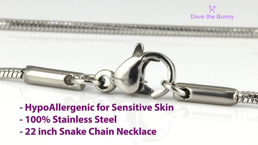 EPJ Vegan Necklace | Vegan Charm Snake Chain Pendant-1