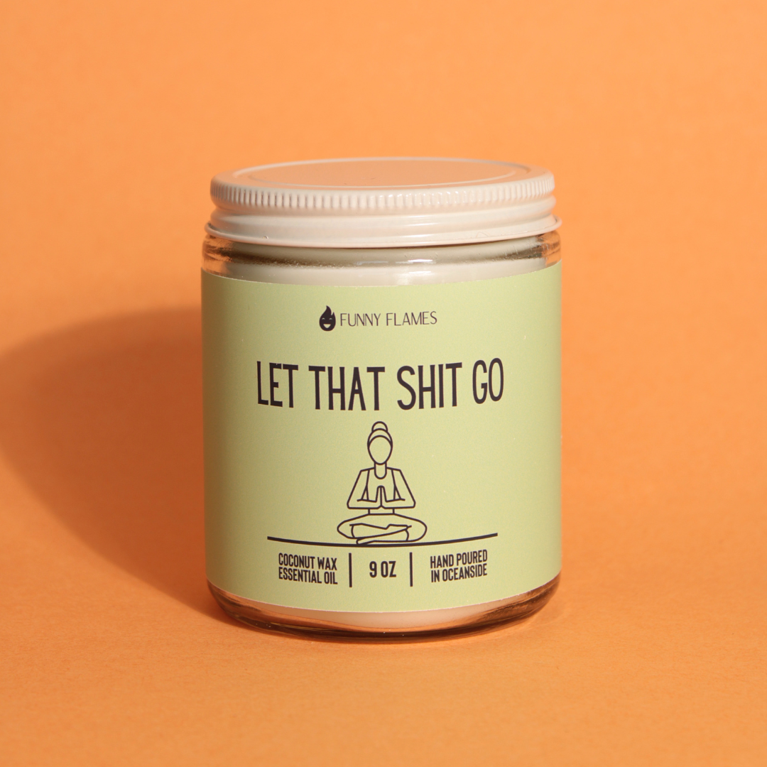 Let That Shit Go Green Candle