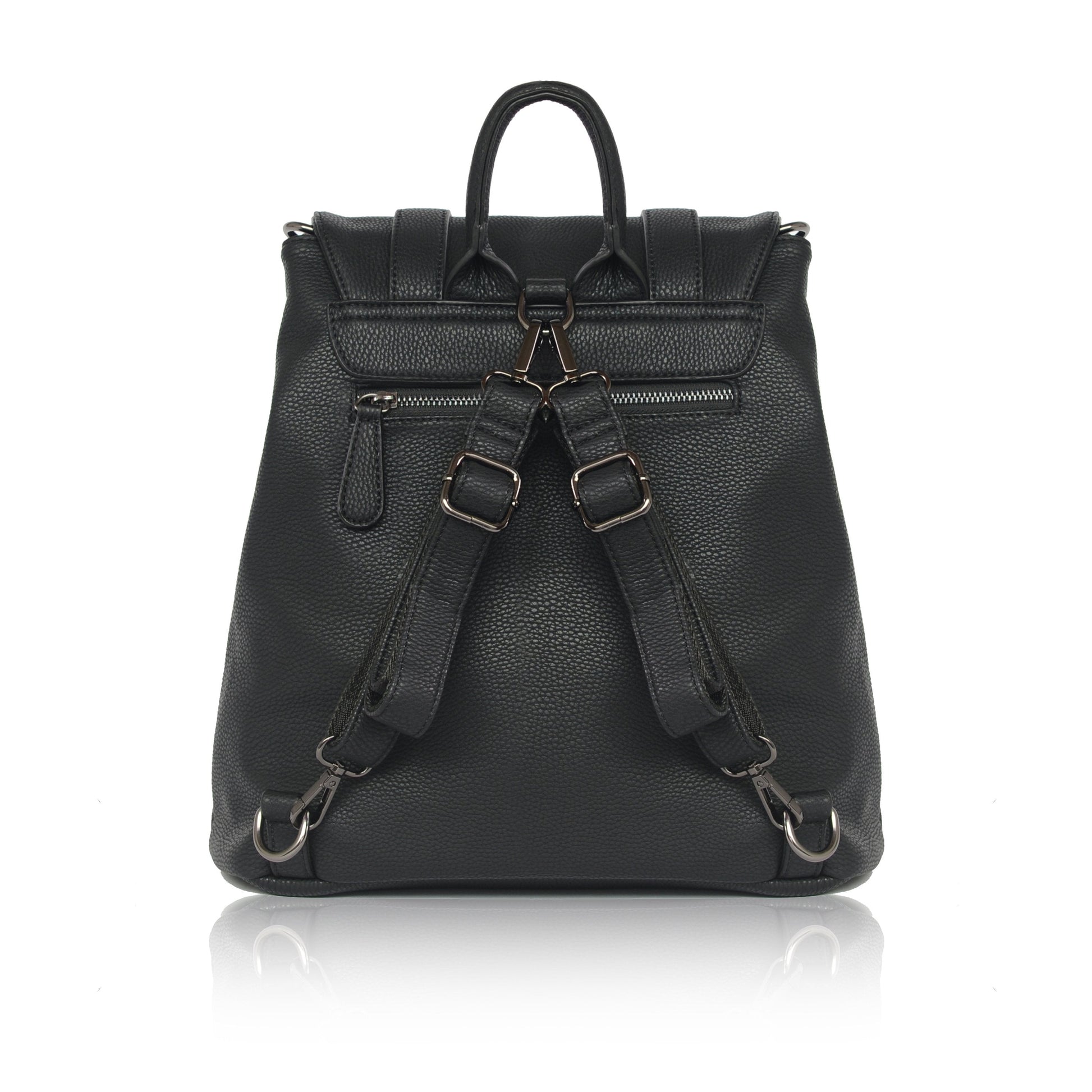 Agnes Black Vegan Backpack-2