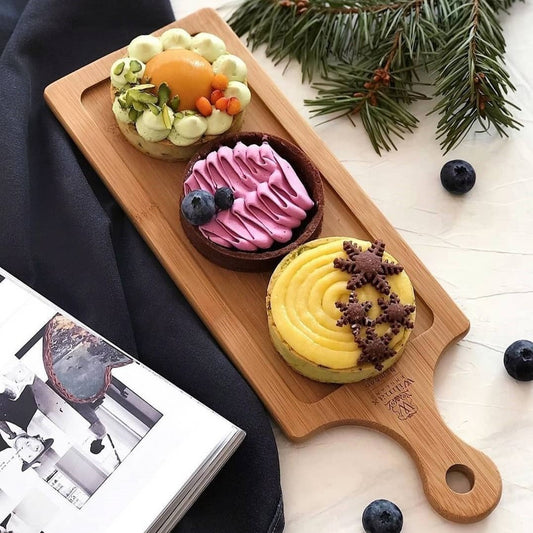 Bamboo Tray 15.5" inch X 4.5" inch | For Appetizers / Barbecue /Sliders