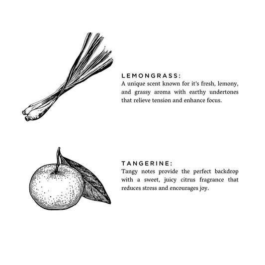 Lemongrass + Tangerine Candles