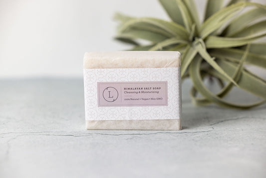 2x Himalayan Salt Soap Bar, Natural Unscented Soap, Vegan Handmade Soap