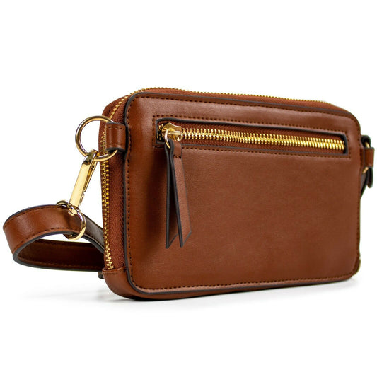 Leopard Vegan Leather Pouch Belt Bag-1