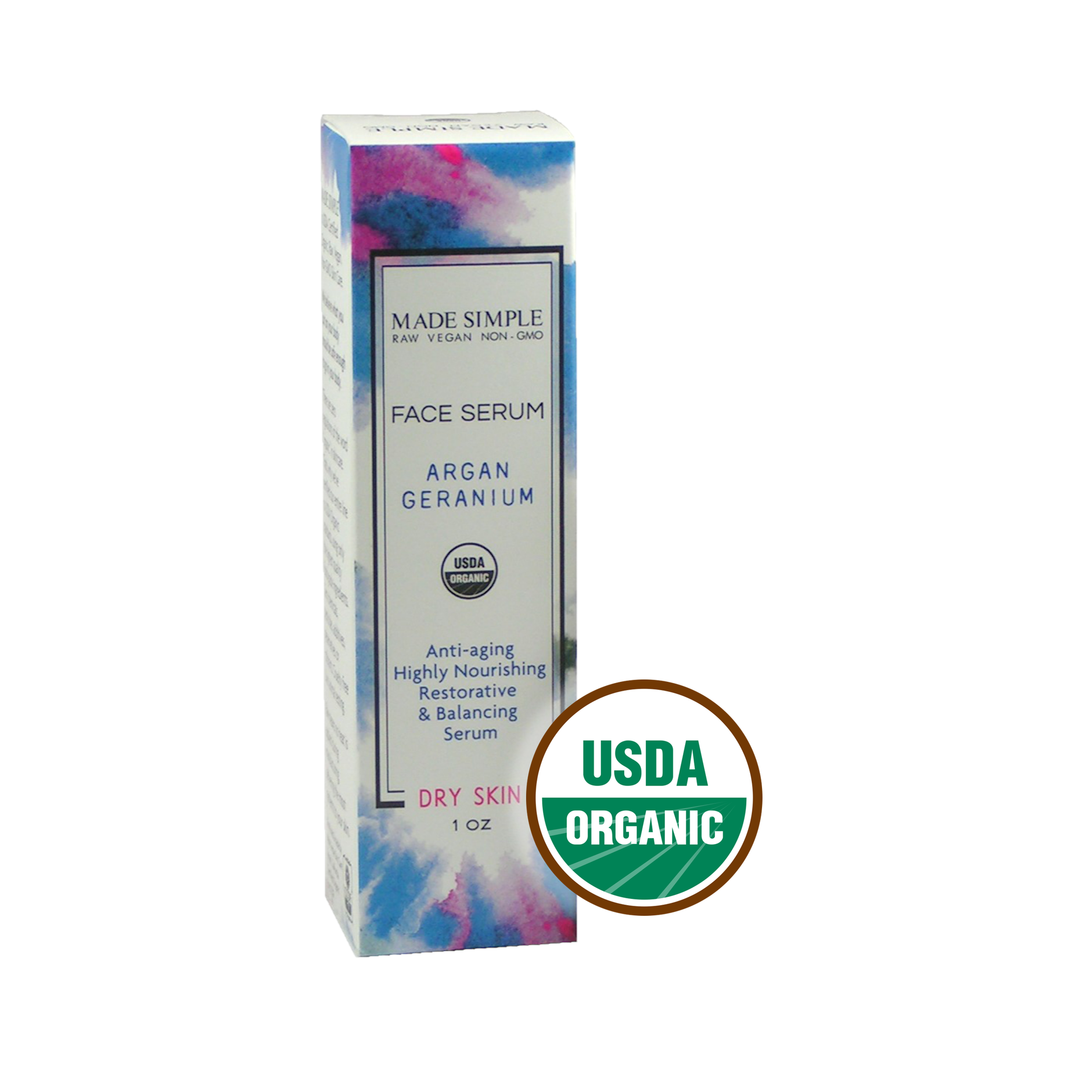 Argan Geranium Face Serum for Dry Skin - Certified Organic. Vegan & Cruelty-free-2