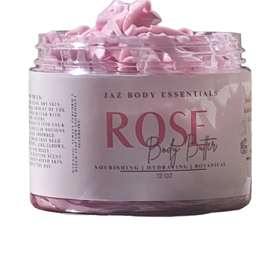 Rose Infused Vegan Body Butter 12oz.-1